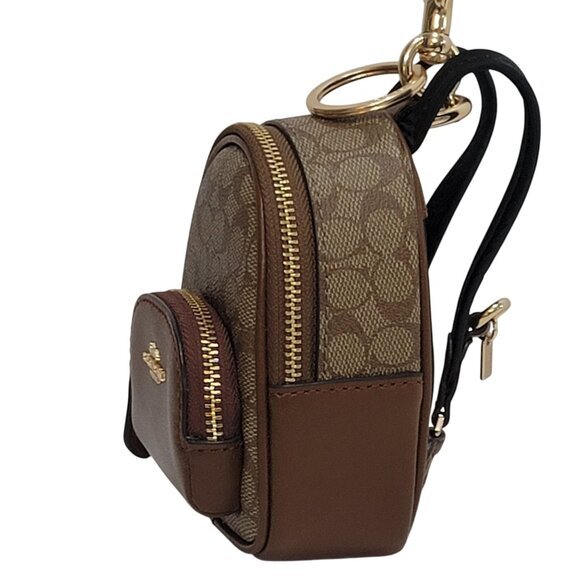 Coach Mini Backpack Bag Charm Key Ring - Picture 6 of 8